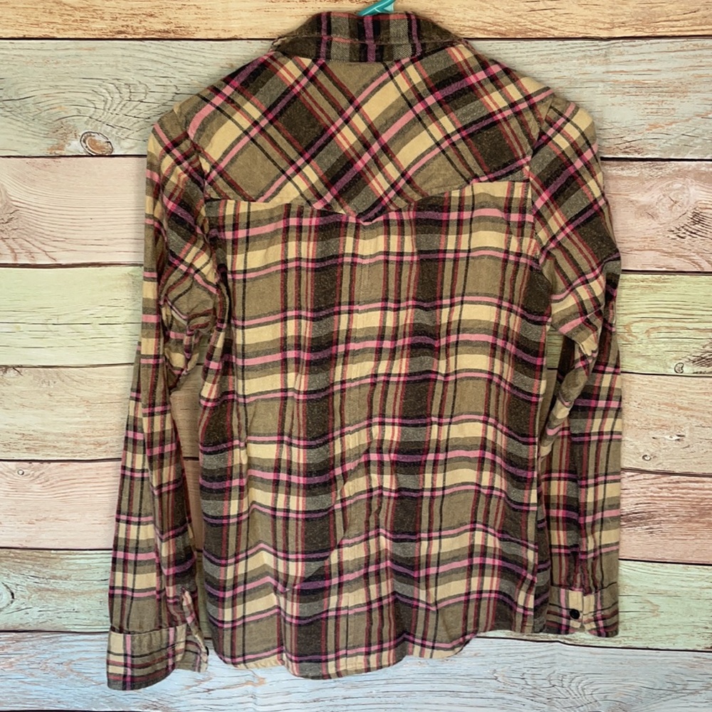 Roxy Plaid Button Down - Picture 4 of 4